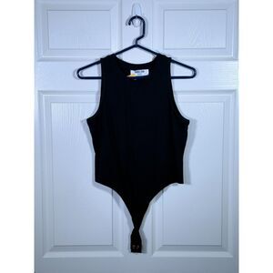 Double Zero Women's Lovely Large Black Bodysuit - Large
